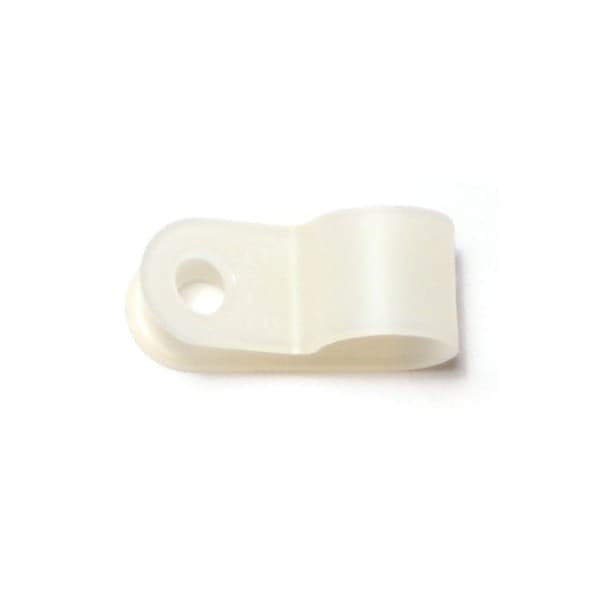 Midwest Fastener Cable Clip, Nylon, Natural, 3/8 in L, 25 PK 64203 - main